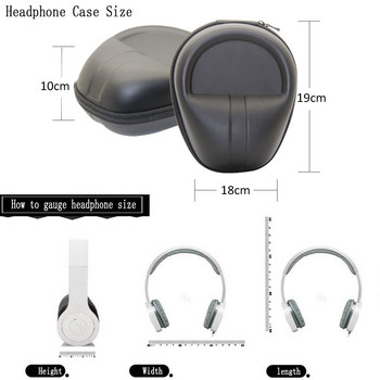 Твърд калъф за слушалки за Sennheiser HD598 HD580 HD558 HD559 HD569 HD579 HD599 HD518 HD201 Калъф за слушалки Чанта за съхранение на слушалки Кутия