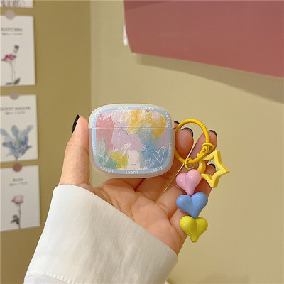 Mäkké silikónové puzdro pre AirPods 1 2 Pro, štvorcový ochranný kryt, príslušenstvo pre slúchadlá s kvetinovou ozdobou s úsmevom a sedmokráskou