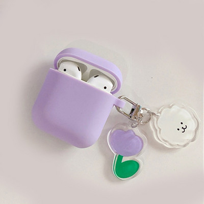 Για Apple AirPods Pro2 3η θήκη Korea Cute Bear Cartoon Θήκη αέρα 3 πολυτελή μπρελόκ λουλούδι Ακουστικά σιλικόνης κάλυμμα airpods 2