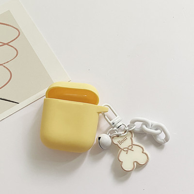 Για Apple AirPods Pro2 3η θήκη Korea Cute Bear Cartoon Θήκη αέρα 3 πολυτελή μπρελόκ λουλούδι Ακουστικά σιλικόνης κάλυμμα airpods 2