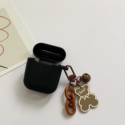 Για Apple AirPods Pro2 3η θήκη Korea Cute Bear Cartoon Θήκη αέρα 3 πολυτελή μπρελόκ λουλούδι Ακουστικά σιλικόνης κάλυμμα airpods 2