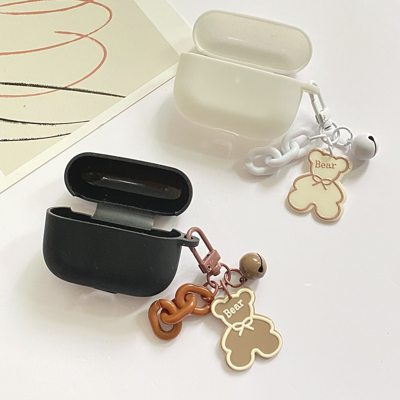 Για Apple AirPods Pro2 3η θήκη Korea Cute Bear Cartoon Θήκη αέρα 3 πολυτελή μπρελόκ λουλούδι Ακουστικά σιλικόνης κάλυμμα airpods 2