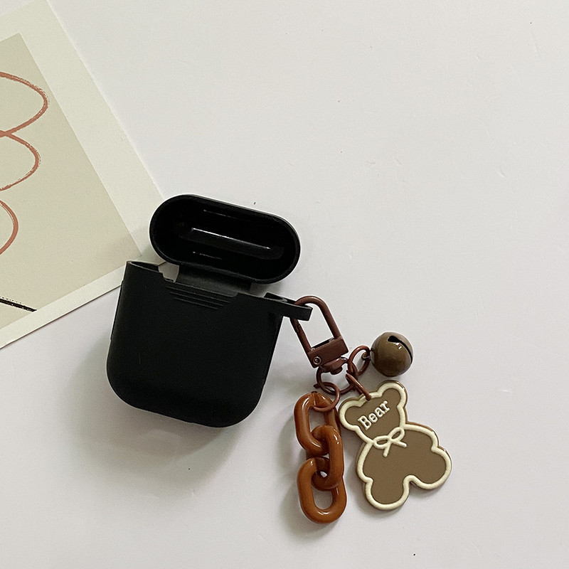 Για Apple AirPods Pro2 3η θήκη Korea Cute Bear Cartoon Θήκη αέρα 3 πολυτελή μπρελόκ λουλούδι Ακουστικά σιλικόνης κάλυμμα airpods 2