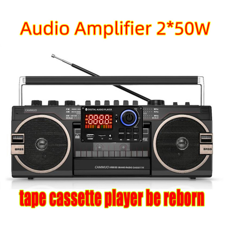 50W pojačalo DC 8-24V DIY ploča MP3 dekodera Bluetooth 5.0 MP3 player za auto USB FM LINE IN Handsfree snimanje poziva Kontrola glasnoće