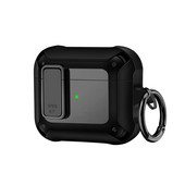 Switch Lock TPU+PC Bluetooth ausinių dėklas, skirtas Airpods 3 2021 Pro 2 Luxury Armor ausinių dėklas, skirtas Airpods 1/2/Pro Cover