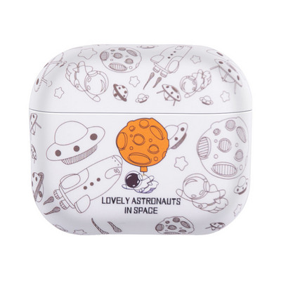 Airpods Pro 2 vāciņš Airpods 3 3. 1 paaudzes austiņu maciņš Airpods Silikona TPU Cute Cartoon Space Ship austiņas