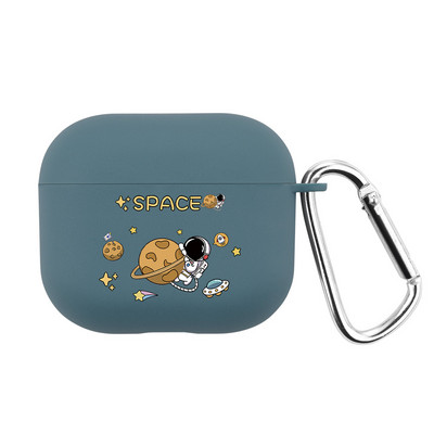 Airpods Pro 2 vāciņš Airpods 3 3. 1 paaudzes austiņu maciņš Airpods Silikona TPU Cute Cartoon Space Ship austiņas