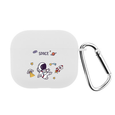 Airpods Pro 2 vāciņš Airpods 3 3. 1 paaudzes austiņu maciņš Airpods Silikona TPU Cute Cartoon Space Ship austiņas