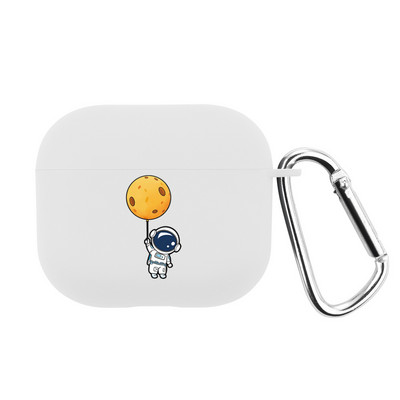 Airpods Pro 2 vāciņš Airpods 3 3. 1 paaudzes austiņu maciņš Airpods Silikona TPU Cute Cartoon Space Ship austiņas