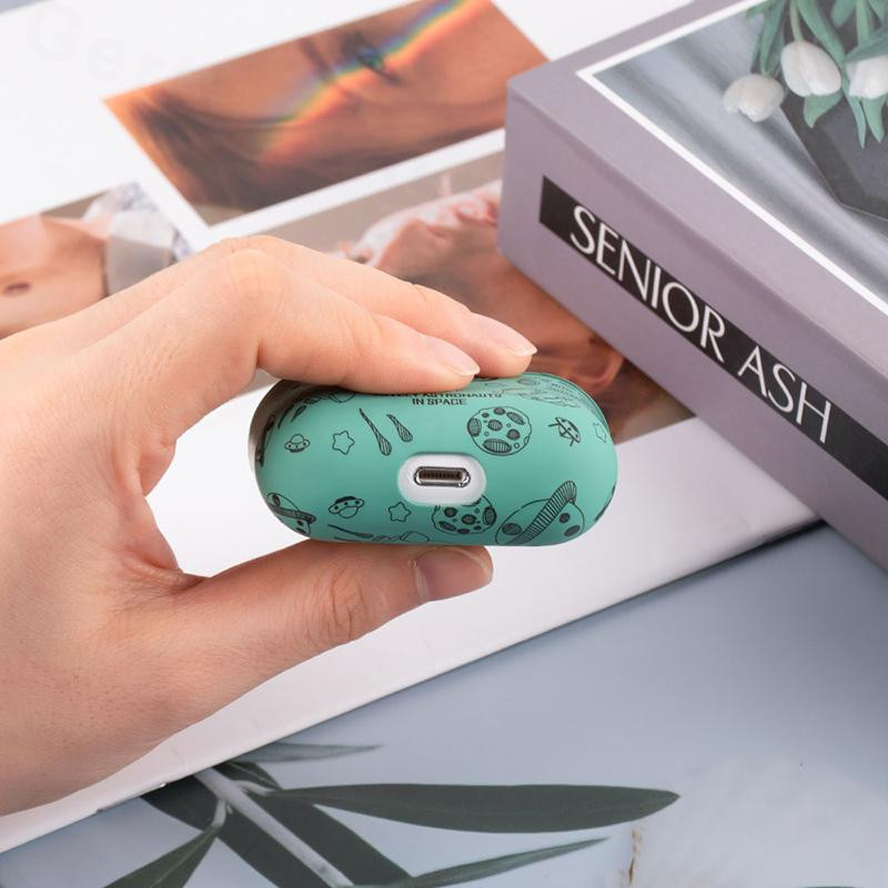 Airpods Pro 2 vāciņš Airpods 3 3. 1 paaudzes austiņu maciņš Airpods Silikona TPU Cute Cartoon Space Ship austiņas