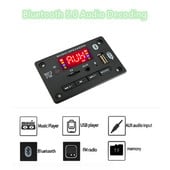 Player MP3 Decodor Placă mâini libere 5V 12V Bluetooth 5.0 Modul radio FM pentru mașină Suport FM TF USB Înregistratoare AUX