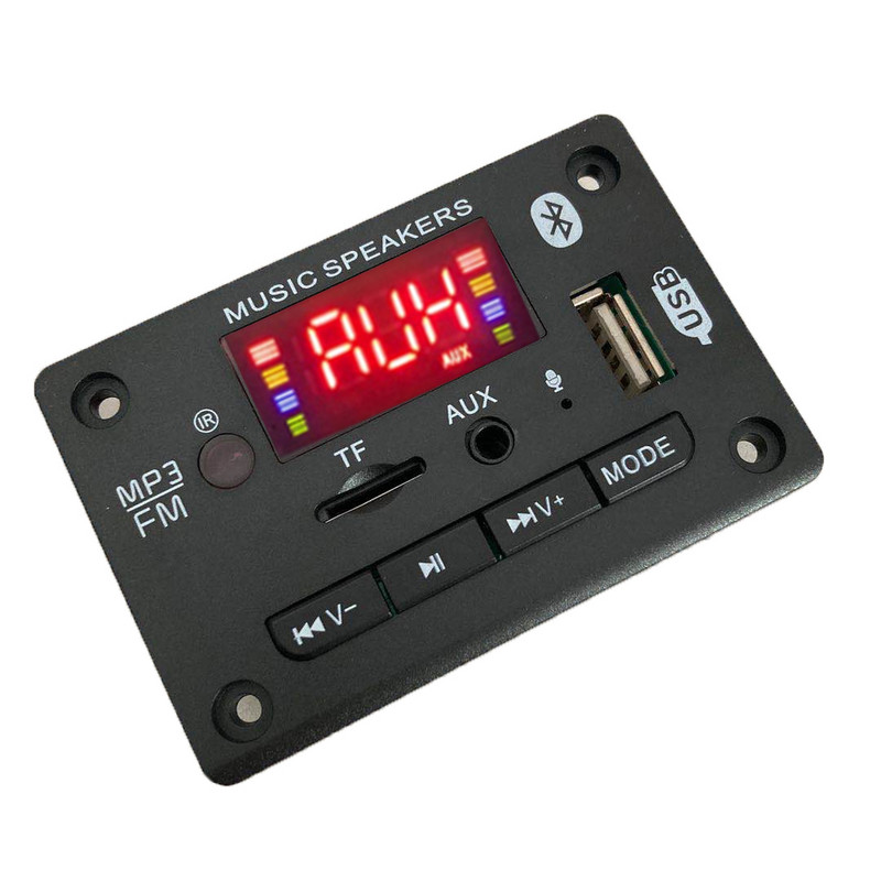 Player MP3 Decodor Placă mâini libere 5V 12V Bluetooth 5.0 Modul radio FM pentru mașină Suport FM TF USB Înregistratoare AUX