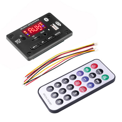 kebidu Ασύρματο αυτοκίνητο USB MP3 Player Ενσωματωμένη μονάδα Bluetooth Hands-free MP3 Decoder Board με τηλεχειριστήριο USB Aux Radio