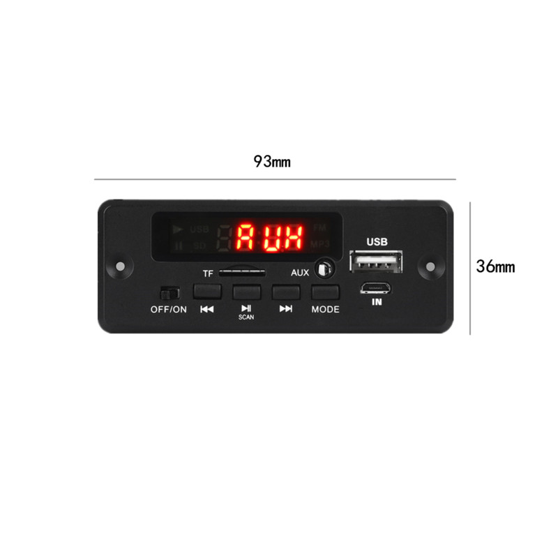 Hands-free MP3 Player Decoder Board 12V Bluetooth5.0 ενισχυτής 50W Υποστήριξη μονάδας ραδιοφώνου FM αυτοκινήτου FM TF USB AUX Recorders
