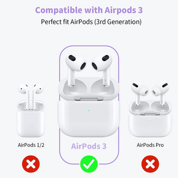 2021 Για Airpods 3 κάλυμμα δέρματος σιλικόνης EarTips Earpads για Apple AirPods 3ης γενιάς Ear Tips Buds Θήκη αξεσουάρ ακουστικών