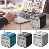 Hordozható autós stílus alumínium ötvözet mikro USB mini sztereó szuper basszus hangszóró Ubwoofer Musica MP3/4 FM rádióerősítő HOT Akció