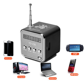 Преносим автомобилен стайлинг Алуминиева сплав Micro USB Mini Stereo Super Bass Speaker Ubwoofer Musica MP3/4 FM Radio Receiver HOT Sale