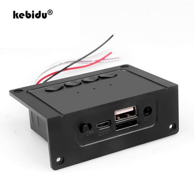 kebidu laisvų rankų įranga 5V Mini MP3 dekoderio plokštės palaikymas Skambutis Bluetooth 5.0 dekodavimo modulis MP3 WAV AUX TF kortelė USB 2*5W stiprintuvas