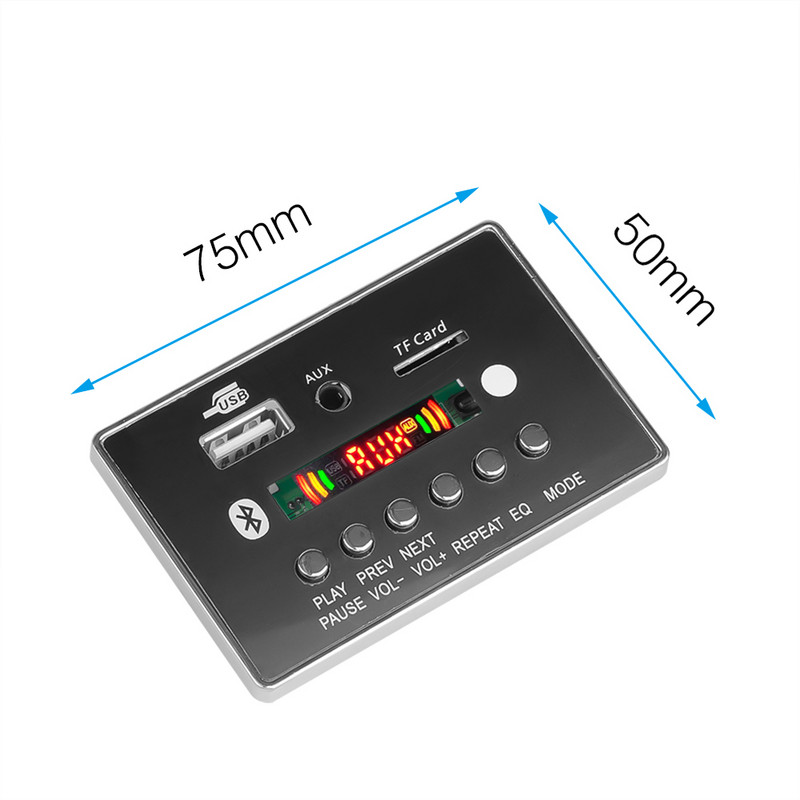 5V 12V auto MP3 prehrávač Bluetooth MP3 dekodér dekódovacia doska modul diaľkovej dosky podpora TF USB FM rekordér hovory handsfree