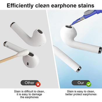 Cleaner Kit for Airpods Pro 3 2 1 Earbuds Cleaning Pen Brush Θήκη ακουστικών Bluetooth Εργαλεία καθαρισμού για Xiaomi Airdots Lenovo X16