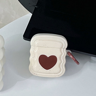 Husă pentru căști Pink Heart Candy pentru AirPods 1/2 3 Pro 2 Husă de protecție pentru AirPod 3rd Husă Sweet Rose Red Girls Shell Breloc