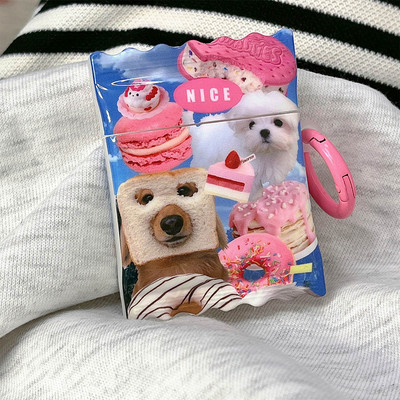 Husă pentru căști Pink Heart Candy pentru AirPods 1/2 3 Pro 2 Husă de protecție pentru AirPod 3rd Husă Sweet Rose Red Girls Shell Breloc