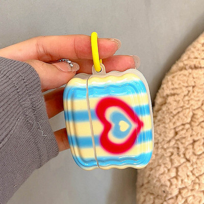 Husă pentru căști Pink Heart Candy pentru AirPods 1/2 3 Pro 2 Husă de protecție pentru AirPod 3rd Husă Sweet Rose Red Girls Shell Breloc