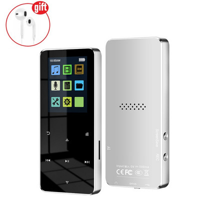 Noul player de muzică MP3 MP4 cu atingere metalică de 1,8 inci compatibil Bluetooth 5.0 Radio Fm Redare video 8/32 GB E-book Player Hifi Walkman
