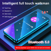 Player MP4 de 1,8 inci cu difuzor Bluetooth Microfon Tasta tactilă Radio FM Redare video E-book HIFI Metal MP4 Player muzical Walkman