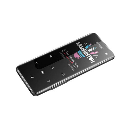 Player MP4 de 1,8 inci cu difuzor Bluetooth Microfon Tasta tactilă Radio FM Redare video E-book HIFI Metal MP4 Player muzical Walkman