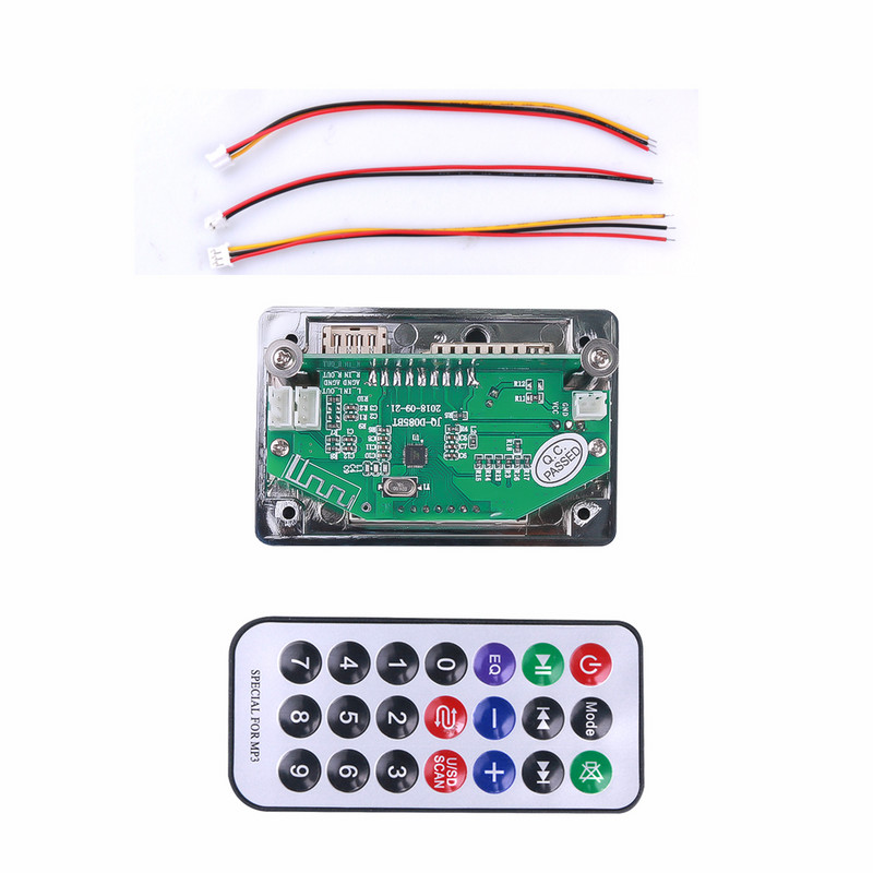 Placă de decodor MP3 hands-free kebidu Modul Bluetooth pentru mașină USB MP3 Player USB FM Aux Radio pentru mașină telecomandă integrată Nou