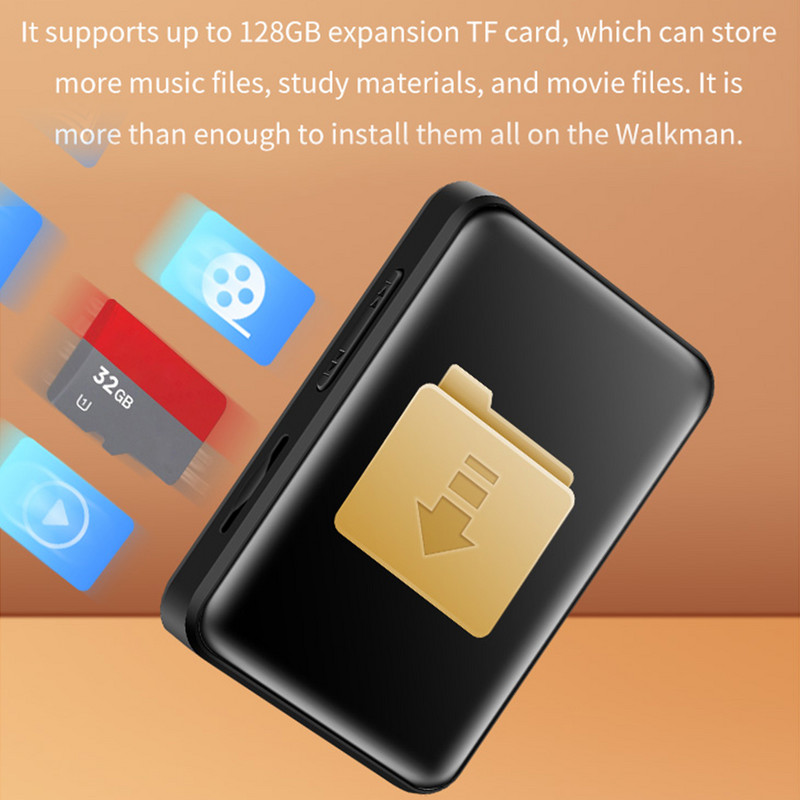 Bluetooth MP4 lejátszó Érintőképernyő Walkman zenelejátszó E-könyv olvasás Beépített hangszóró e-könyvvel/Fm rádióval/felvétellel/Bluetooth-al