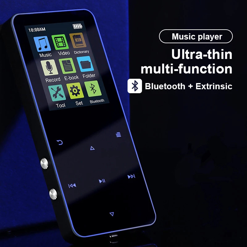 MP4 player s Bluetooth ugrađenim zvučnikom Touch tipka FM radio Video Reprodukcija E-knjiga HIFI Metal MP 4 Music Player 8G 16G 32GB
