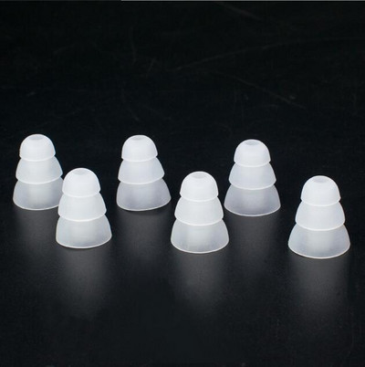 20kom Triple Flange Jastučići za uši Jastučići za uši Jastučići za uši Jastučići za uši Gelovi za unutarnji promjer 4mm-5mm Slušalice Dodaci za slušalice koje se stavljaju u uho