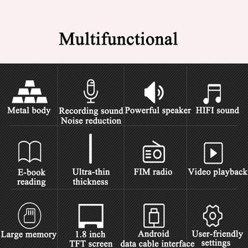 Hot υψηλής ποιότητας MP4 με ακουστικά Οθόνη 1,8 ιντσών LCD πολυμέσων βιντεοπαιχνιδιών Ταινία Ραδιόφωνο FM 3ης γενιάς MP4 Music Player