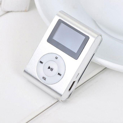 Mini MP3-mängija USB-klipp Muusikamängijad LCD-ekraani tugi 32gb Micro Sd Tf-kaart spordimuusikapleier Fashion Walkman laos