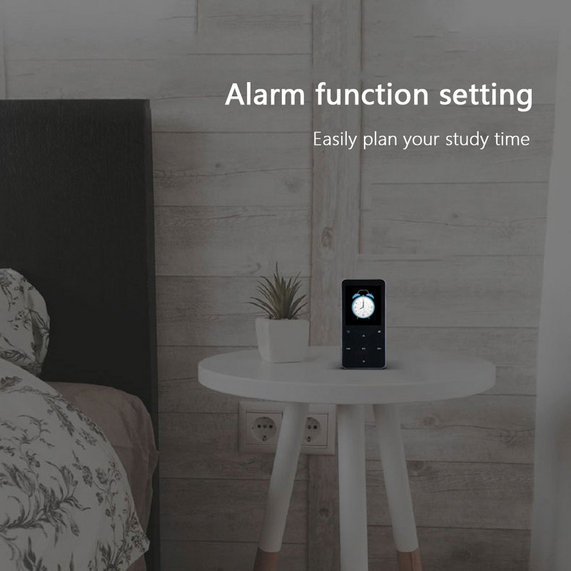 1,8-palcový TFT hudobný prehrávač s dotykovou obrazovkou, Bluetooth kompatibilný 5.0 MP3 hudobný prehrávač, FM rádio s nahrávaním elektronických kníh, vstavaný reproduktor
