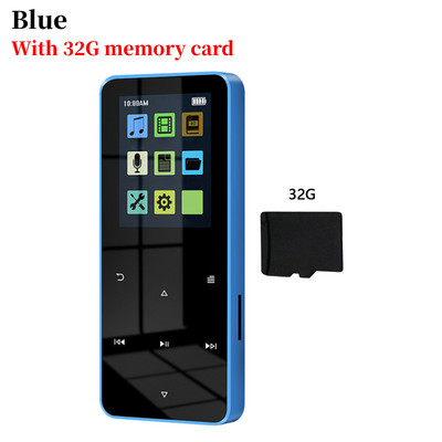 Bluetooth 5.0 MP4 Player MP3 Touch Walkman USB 2.0 MP5 Player muzical Radio FM Recorder Transmisie e-book cu card de memorie