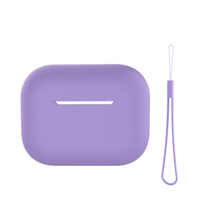 Za Airpods Pro 2 Silikonsko kućište s uzicom Obična boja Poklopac za slušalice Za Apple Air Pod Pro 2 Generation Pro2 2022 Futrola Funda