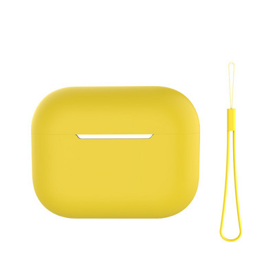 Za Airpods Pro 2 Silikonsko kućište s uzicom Obična boja Poklopac za slušalice Za Apple Air Pod Pro 2 Generation Pro2 2022 Futrola Funda