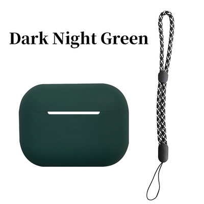 Za Airpods Pro 2 Silikonsko kućište s uzicom Obična boja Poklopac za slušalice Za Apple Air Pod Pro 2 Generation Pro2 2022 Futrola Funda