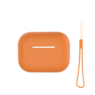 Za Airpods Pro 2 Silikonsko kućište s uzicom Obična boja Poklopac za slušalice Za Apple Air Pod Pro 2 Generation Pro2 2022 Futrola Funda