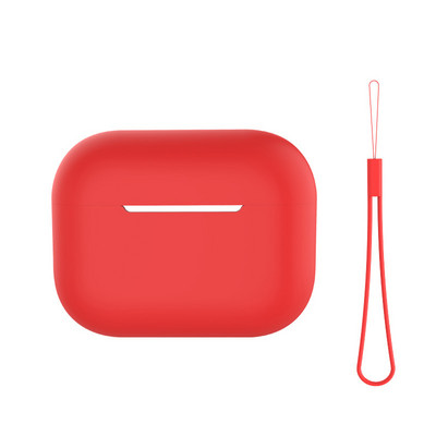 Za Airpods Pro 2 Silikonsko kućište s uzicom Obična boja Poklopac za slušalice Za Apple Air Pod Pro 2 Generation Pro2 2022 Futrola Funda