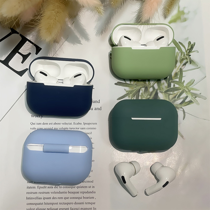 Airpods Pro 2 ümbrise silikoon koos kaelarihmaga tavalise värvi kõrvaklappide kattega Apple Air Pod Pro 2 Generation Pro2 2022 ümbrise Funda jaoks