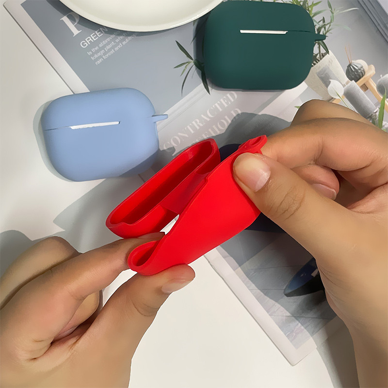 Airpods Pro 2 ümbrise silikoon koos kaelarihmaga tavalise värvi kõrvaklappide kattega Apple Air Pod Pro 2 Generation Pro2 2022 ümbrise Funda jaoks