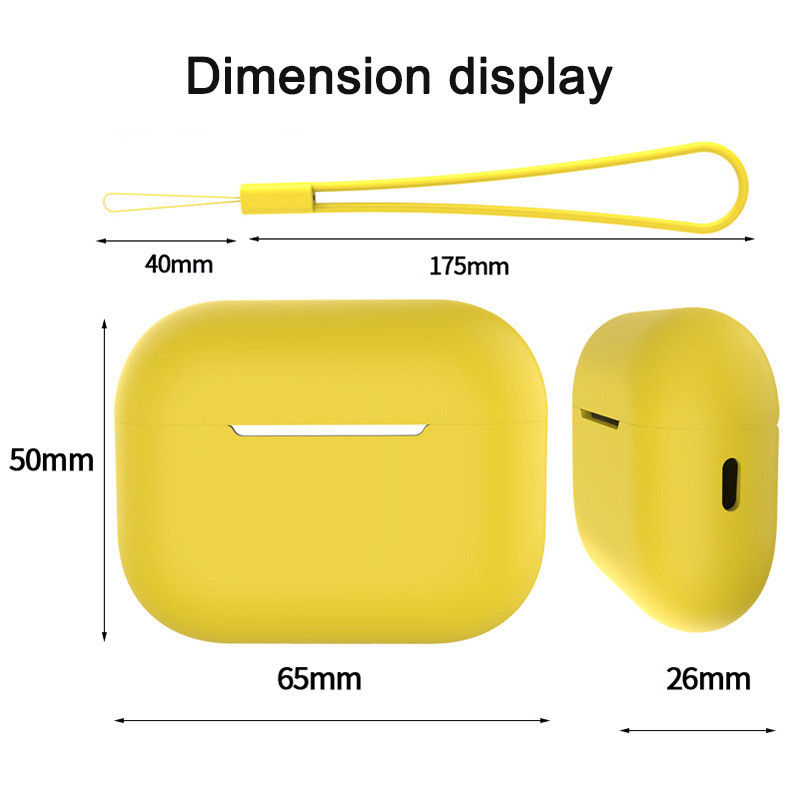 Airpods Pro 2 ümbrise silikoon koos kaelarihmaga tavalise värvi kõrvaklappide kattega Apple Air Pod Pro 2 Generation Pro2 2022 ümbrise Funda jaoks