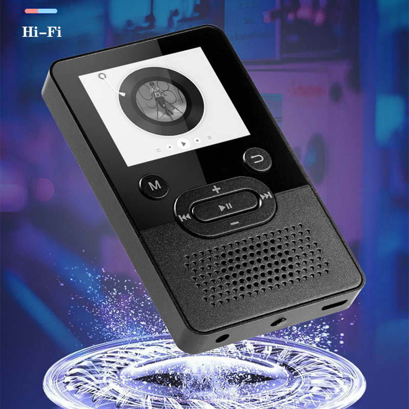 Új Bluetooth MP4 zenelejátszó Beépített 4G /8G HiFi rádióval /FM/Rögzítés/e-könyv /videó MP4 lejátszó Tf kártya támogatása