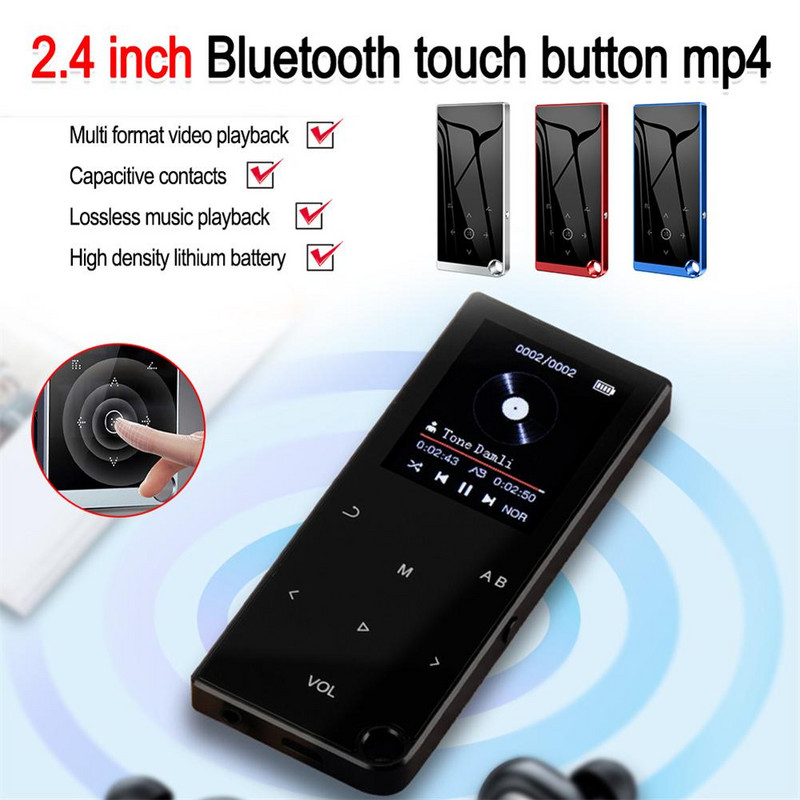 Prijenosni uređaj za reprodukciju igara 2.4" zaslon FM radio Bluetooth kompatibilan 5.0 mp3 uređaj za reprodukciju glazbe Hifi audio rekorder za e-knjige MP4 video zvučnik