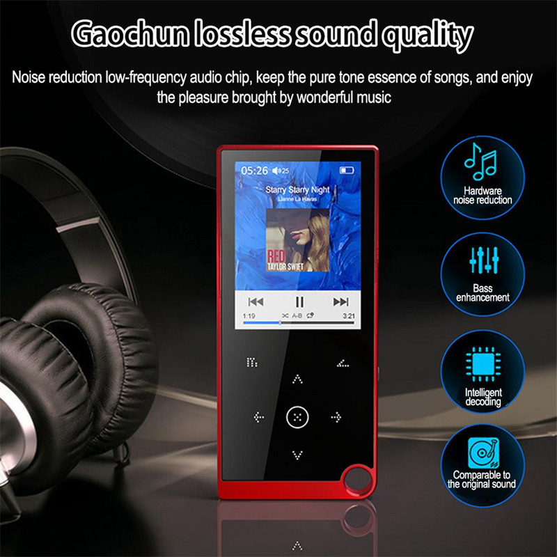 Prijenosni uređaj za reprodukciju igara 2.4" zaslon FM radio Bluetooth kompatibilan 5.0 mp3 uređaj za reprodukciju glazbe Hifi audio rekorder za e-knjige MP4 video zvučnik