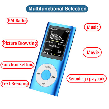 Αθλητική χαριτωμένη κάρτα ραδιοφώνου FM Mp3 Mp4 Player φορητή με υποστήριξη LCD 1,8\